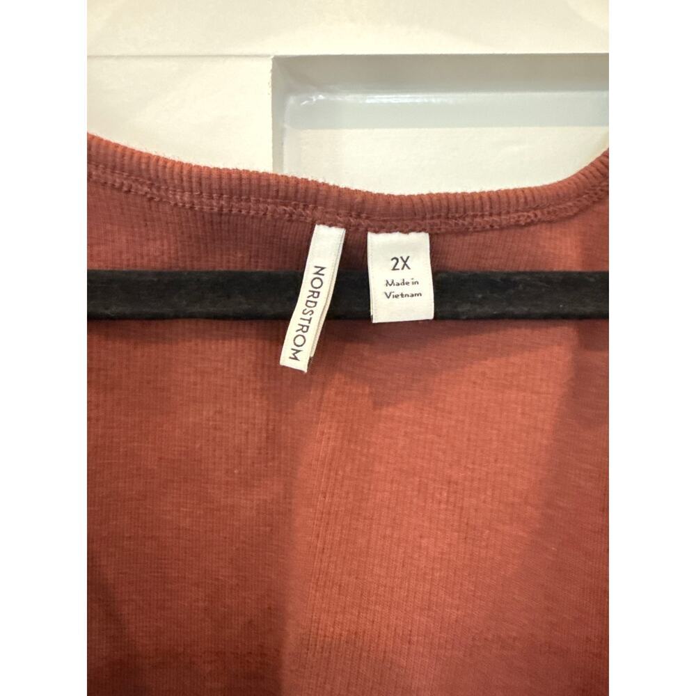 Nordstrom Mixed Media Stretch Cotton Tank Poplin Skirt Maxi Dress ,2X - Picture 9 of 12